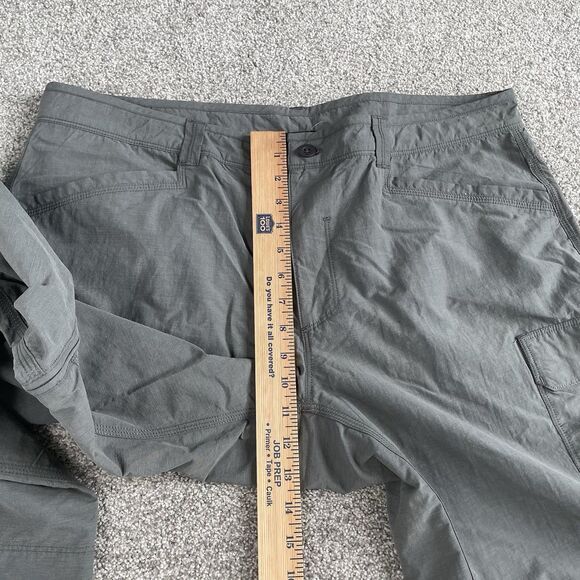 North Face Libertine Convertible Pants Mens Climbing Hiking Gray Size 38 x30 - Picture 10 of 11